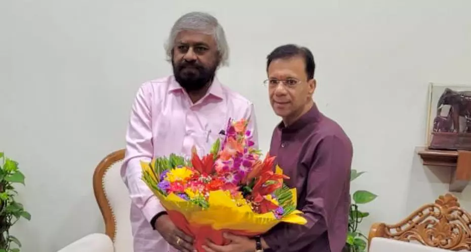 ಕಳಸಾ-ಬಂಡೂರಿ ಯೋಜನೆಗೆ ಸಹಕರಿಸುವಂತೆ ಗೋವಾ ಅರಣ್ಯ ಸಚಿವರಿಗೆ ಈಶ್ವರ್ ಖಂಡ್ರೆ ಮನವಿ