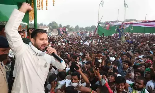 ತೇಜಸ್ವಿ ಯಾದವ್ ನೇತೃತ್ವದ ಆರ್‌ಜೆಡಿ ರ‍್ಯಾಲಿಯಲ್ಲಿ ಪ್ರಧಾನಿ ತಾಯಿಗೆ ಅವಮಾನ : ಬಿಜೆಪಿ ಆರೋಪ