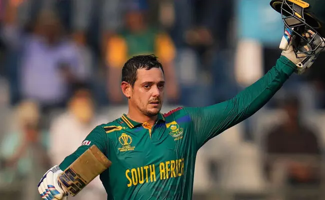 ಏಕದಿನ ಕ್ರಿಕೆಟ್ ನಿವೃತ್ತಿ ನಿರ್ಧಾರ ಹಿಂಪಡೆದ ಕ್ವಿಂಟನ್ ಡಿ ಕಾಕ್! ಏಕದಿನ ಕ್ರಿಕೆಟ್ ನಿವೃತ್ತಿ ನಿರ್ಧಾರ ಹಿಂಪಡೆದ ಕ್ವಿಂಟನ್ ಡಿ ಕಾಕ್!