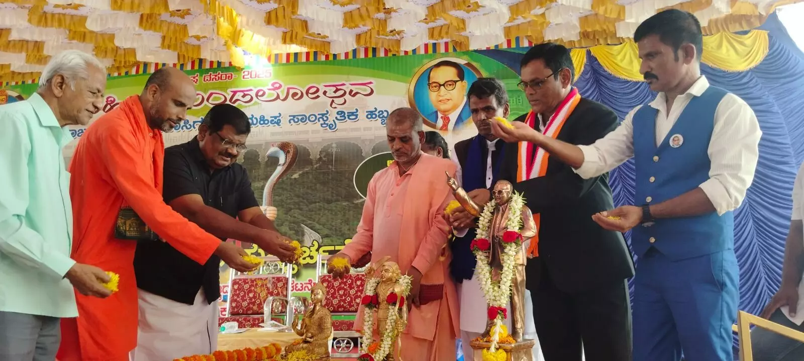 ಮೈಸೂರಿನಲ್ಲಿ ವಿಜೃಂಭಣೆಯಿಂದ ಮಹಿಷ ದಸರಾ ಆಚರಣೆ