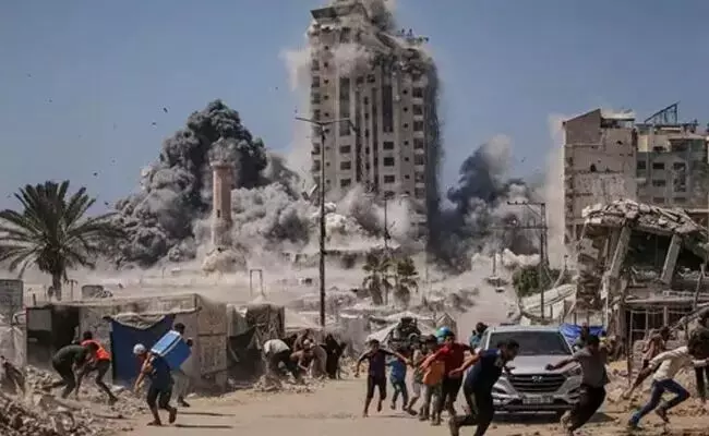 ಗಾಝಾ | ಇಸ್ರೇಲ್ ದಾಳಿಯಲ್ಲಿ ಕನಿಷ್ಠ 43 ಮಂದಿ ಮೃತ್ಯು ಗಾಝಾ | ಇಸ್ರೇಲ್ ದಾಳಿಯಲ್ಲಿ ಕನಿಷ್ಠ 43 ಮಂದಿ ಮೃತ್ಯು