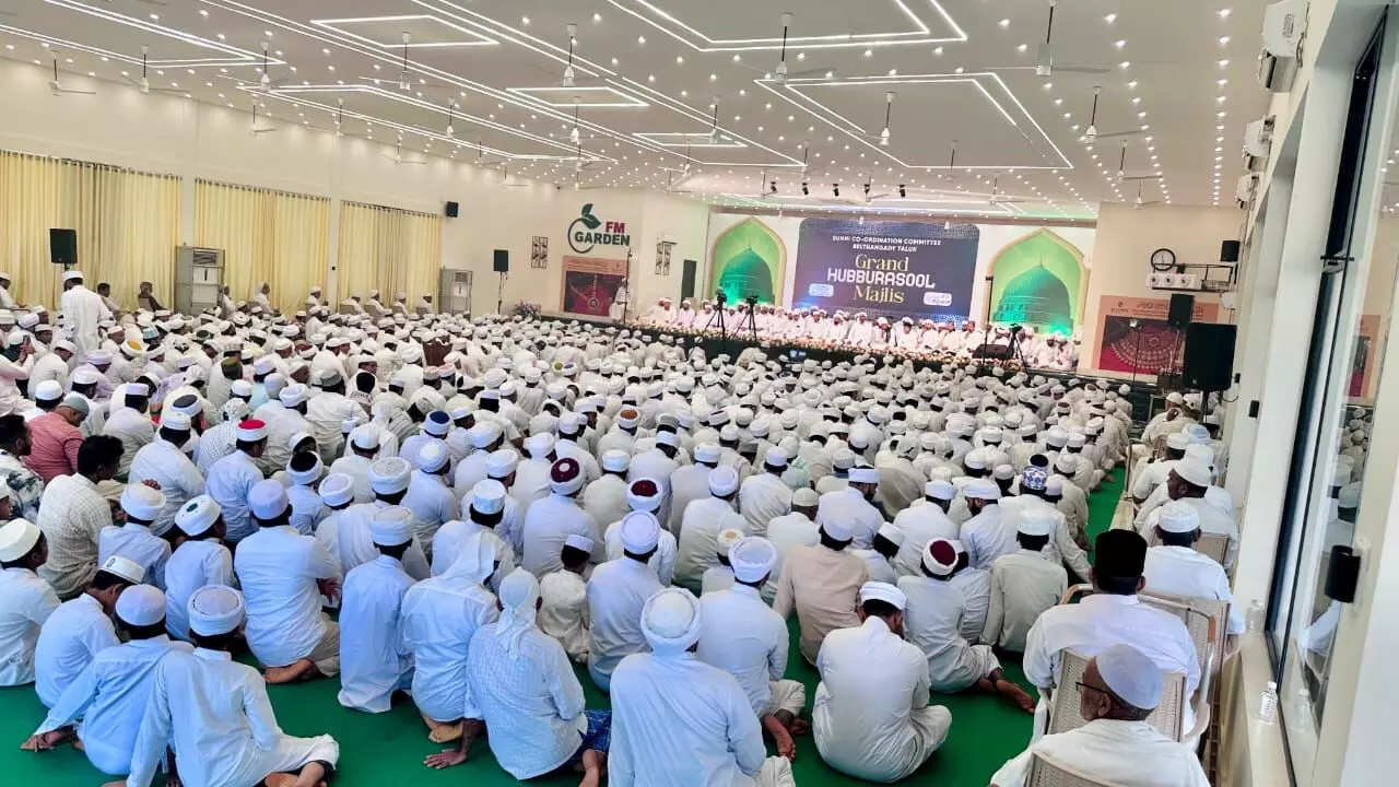 ಬೆಳ್ತಂಗಡಿ: ಸುನ್ನೀ ಕೋ ಆರ್ಡಿನೇಶನ್ ಸಮಿತಿಯಿಂದ ಗ್ರ್ಯಾಂಡ್ ಹುಬ್ಬರ್ರಸೂಲ್ ಮಜ್ಲಿಸ್ ಕಾರ್ಯಕ್ರಮ