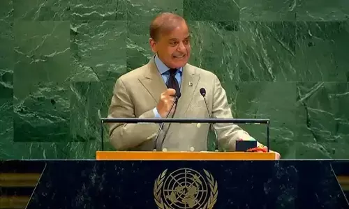 ಭಾರತ ಸಿಂಧೂ ನದಿ ನೀರನ್ನು ಆಕ್ರಮವಾಗಿ ಹಿಡಿದಿಟ್ಟಿದೆ : ವಿಶ್ವಸಂಸ್ಥೆಯ ಸಾಮಾನ್ಯ ಸಭೆಯಲ್ಲಿ ಪಾಕ್ ಪ್ರಧಾನಿ ಶಹಬಾಝ್ ಶರೀಫ್ ಆರೋಪ