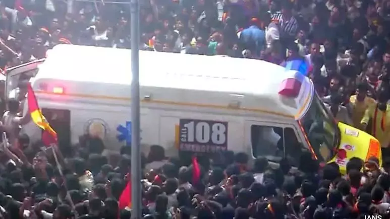 ತಮಿಳುನಾಡು | ನಟ ವಿಜಯ್‌ ರ‍್ಯಾಲಿಯಲ್ಲಿ ಕಾಲ್ತುಳಿತ ಪ್ರಕರಣ : ಮೃತರ ಸಂಖ್ಯೆ 39ಕ್ಕೆ ಏರಿಕೆ