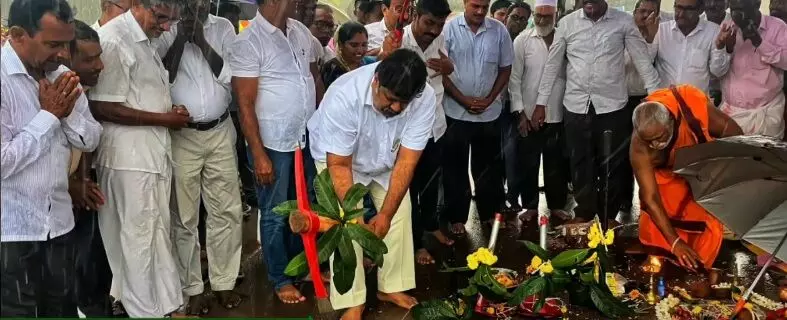 ಮೀನುಗಾರರ ಪ್ಲಾಟ್‌ಫಾರ್ಮ್ ದುರಸ್ತಿ: ಕಾಮಗಾರಿಗೆ ಸಚಿವ ಮಂಕಾಳ್ ವೈದ್ಯ ಚಾಲನೆ