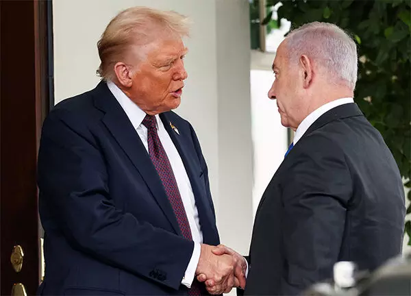 ಗಾಝಾ ಯುದ್ಧ ಕೊನೆಗೊಳಿಸಲು 20 ಅಂಶಗಳ ಯೋಜನೆಗೆ ನೆತನ್ಯಾಹು ಒಪ್ಪಿಗೆ: ಅಮೆರಿಕ ಅಧ್ಯಕ್ಷ ಡೊನಾಲ್ಡ್ ಟ್ರಂಪ್