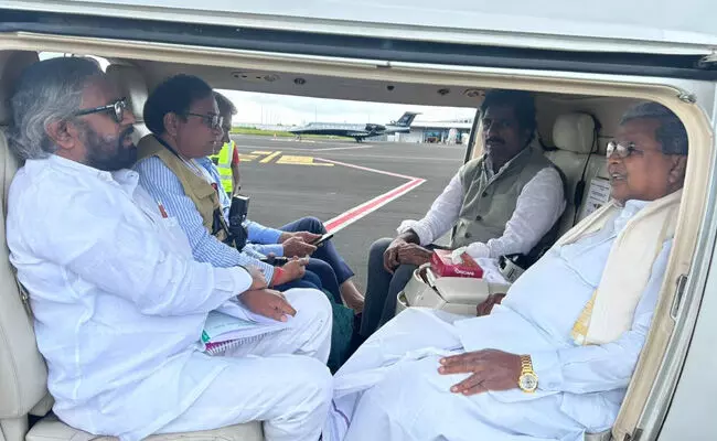 ಬೀದರ್‌ನಲ್ಲಿ ಅತಿವೃಷ್ಟಿ ಹಾನಿ : ಸಿಎಂ ಸಿದ್ದರಾಮಯ್ಯ, ಸಚಿವ ಈಶ್ವರ್ ಖಂಡ್ರೆ ವೈಮಾನಿಕ ಸಮೀಕ್ಷೆ