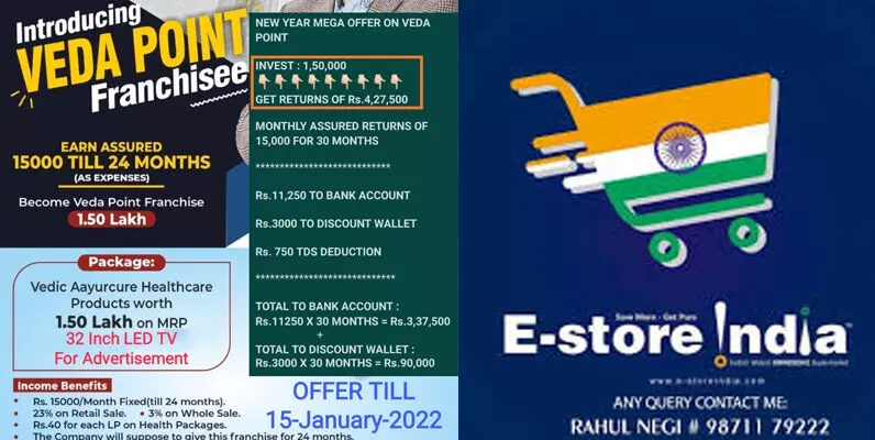 ಶಾಪಿಂಗ್ ಮಾರ್ಟ್ ಫ್ರಾಂಚೈಸಿ ನೀಡುವ ಆಮಿಷವೊಡ್ಡಿ ಬಹುಕೋಟಿ ರೂ. ವಂಚನೆ