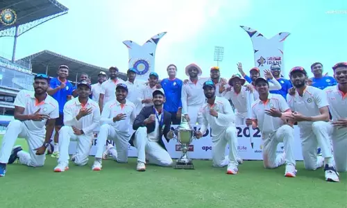 ಮೂರನೇ ಬಾರಿ ಇರಾನಿ ಕಪ್ ಪ್ರಶಸ್ತಿ ಗೆದ್ದ ವಿದರ್ಭ ತಂಡ : ಶೇಷ ಭಾರತ ವಿರುದ್ಧ 93 ರನ್‌ಗಳ ಗೆಲುವು
