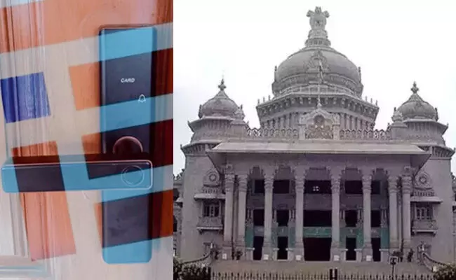 ಶಾಸಕರ ಕೊಠಡಿಗಳಿಗೆ ದುಪ್ಪಟ್ಟು ದರ ತೆತ್ತು ಸ್ಮಾರ್ಟ್ ಸೇಫ್ ಲಾಕರ್ಸ್ ಉಪಕರಣಗಳ ಖರೀದಿ ಶಾಸಕರ ಕೊಠಡಿಗಳಿಗೆ ದುಪ್ಪಟ್ಟು ದರ ತೆತ್ತು ಸ್ಮಾರ್ಟ್ ಸೇಫ್ ಲಾಕರ್ಸ್ ಉಪಕರಣಗಳ ಖರೀದಿ