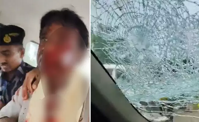 ಪಶ್ಚಿಮ ಬಂಗಾಳ | ಬಿಜೆಪಿ ಸಂಸದ ಖಗೆನ್ ಮುರ್ಮು ಮೇಲೆ ಸ್ಥಳೀಯರಿಂದ ಕಲ್ಲಿನಿಂದ ಹಲ್ಲೆ: ವಿಡಿಯೊ ವೈರಲ್ ಪಶ್ಚಿಮ ಬಂಗಾಳ | ಬಿಜೆಪಿ ಸಂಸದ ಖಗೆನ್ ಮುರ್ಮು ಮೇಲೆ ಸ್ಥಳೀಯರಿಂದ ಕಲ್ಲಿನಿಂದ ಹಲ್ಲೆ: ವಿಡಿಯೊ ವೈರಲ್