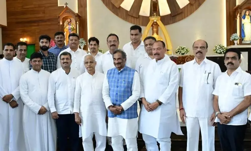 ಮಂಗಳೂರು| ಬೋಂದೆಲ್ ಸಂತ ಲಾರೆನ್ಸ್ ಚರ್ಚ್‌ಗೆ ಸಚಿವ ಕೆ.ಜೆ ಜಾರ್ಜ್ ಭೇಟಿ