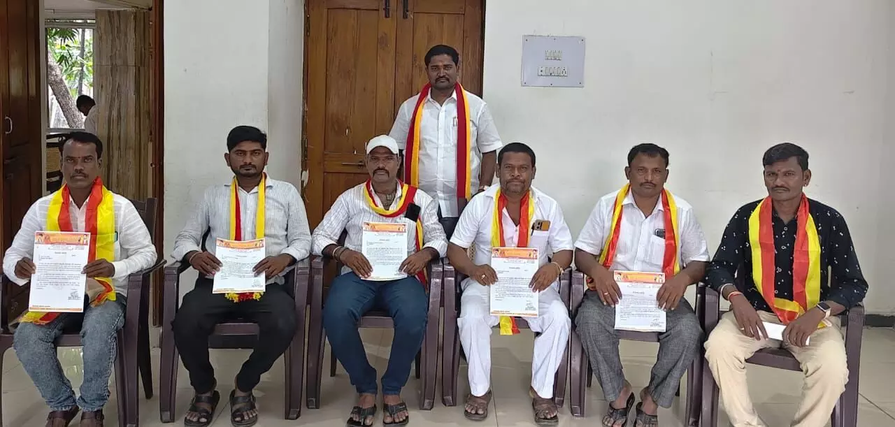 ಯಾದಗಿರಿಯಲ್ಲಿ ಕನ್ನಡ ರಕ್ಷಣಾ ವೇದಿಕೆಯ ಹೊಸ ಪದಾಧಿಕಾರಿಗಳ ನೇಮಕ