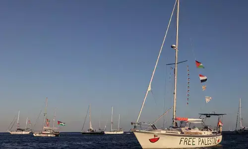 ಗಾಝಾ ತೀರ ತಲುಪಲು ಯತ್ನಿಸಿದ 9 ‘ನೆರವು’ ನೌಕೆಗಳನ್ನು ತಡೆಹಿಡಿದ ಇಸ್ರೇಲ್