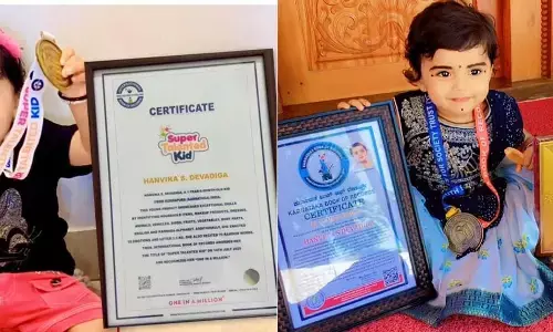 1 ವರ್ಷ 9 ತಿಂಗಳ ಕಂದಮ್ಮ ʼಹನ್ವಿಕಾ ದೇವಾಡಿಗʼ ಅಪರೂಪದ ಸಾಧನೆ