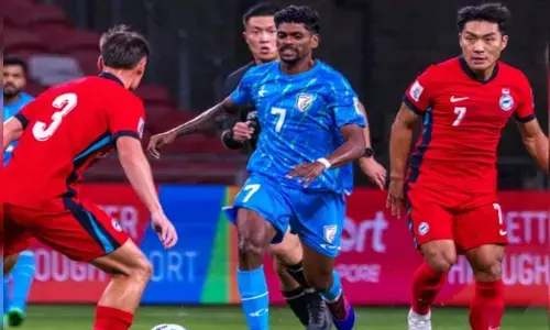 ಎಎಫ್‌ಸಿ ಏಶ್ಯನ್ ಕಪ್ 2027 ಅರ್ಹತಾ ಪಂದ್ಯ : ಸಿಂಗಾಪುರ ವಿರುದ್ಧ ಡ್ರಾ ಸಾಧಿಸಿದ ಭಾರತ