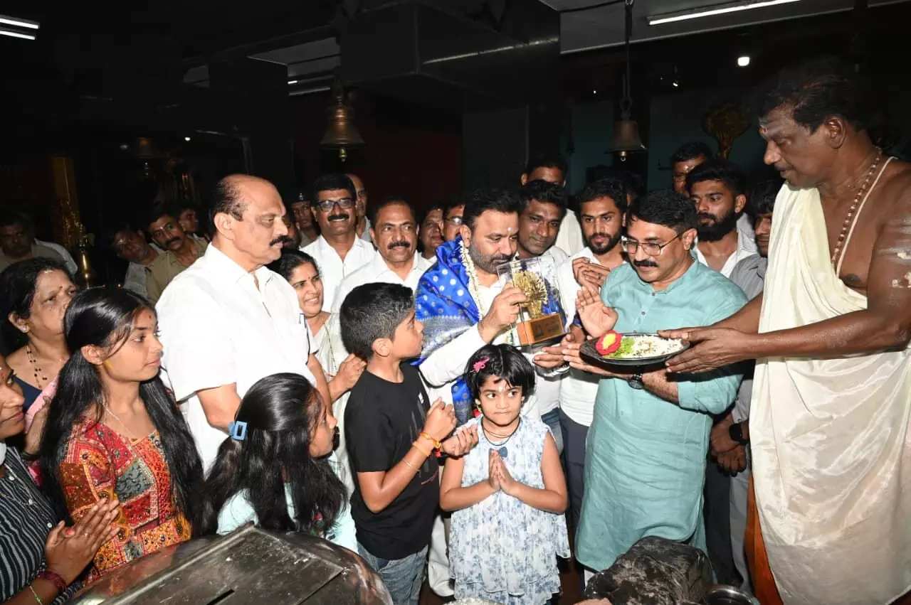 ಕುದ್ರೋಳಿ ದೇವಸ್ಥಾನಕ್ಕೆ ಸಚಿವ ಸಂತೋಷ್ ಲಾಡ್ ಭೇಟಿ