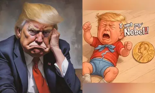 ಡೊನಾಲ್ಡ್ ಟ್ರಂಪ್ ಗೆ ಪೇಪರ್ ನಲ್ಲಿ ನೊಬೆಲ್ ಶಾಂತಿ ಪ್ರಶಸ್ತಿ!