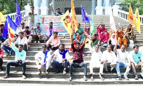 ಕಲಬುರಗಿ | ವಿವಿಧ ಬೇಡಿಕೆಗಳ ಈಡೇರಿಕೆಗೆ ಆಗ್ರಹಿಸಿ ಪ್ರತಿಭಟನೆ