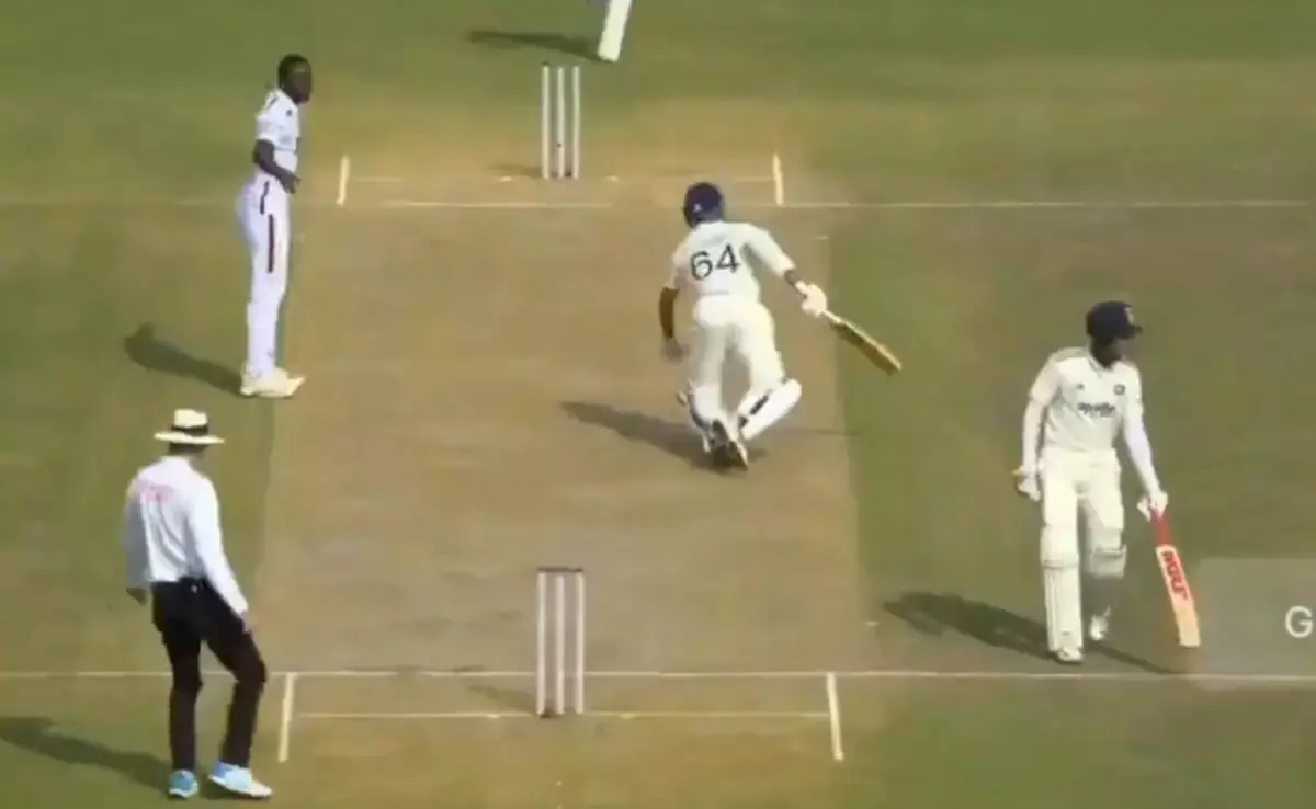 ಗೊಂದಲದಿಂದ ರನೌಟ್ ಆದ ಜೈಸ್ವಾಲ್ : 3ನೇ ದ್ವಿಶತಕದ ಕನಸು ಭಗ್ನ