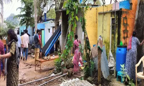 ದಾವಣಗೆರೆ | ಸೂಕ್ತ ವ್ಯವಸ್ಥೆ ನೀಡದೆ 38 ಕುಟುಂಬಗಳ ತೆರವು; ನಿವಾಸಿಗಳಿಂದ ಜಿಲ್ಲಾಡಳಿತ ವಿರುದ್ಧ ಆಕ್ರೋಶ