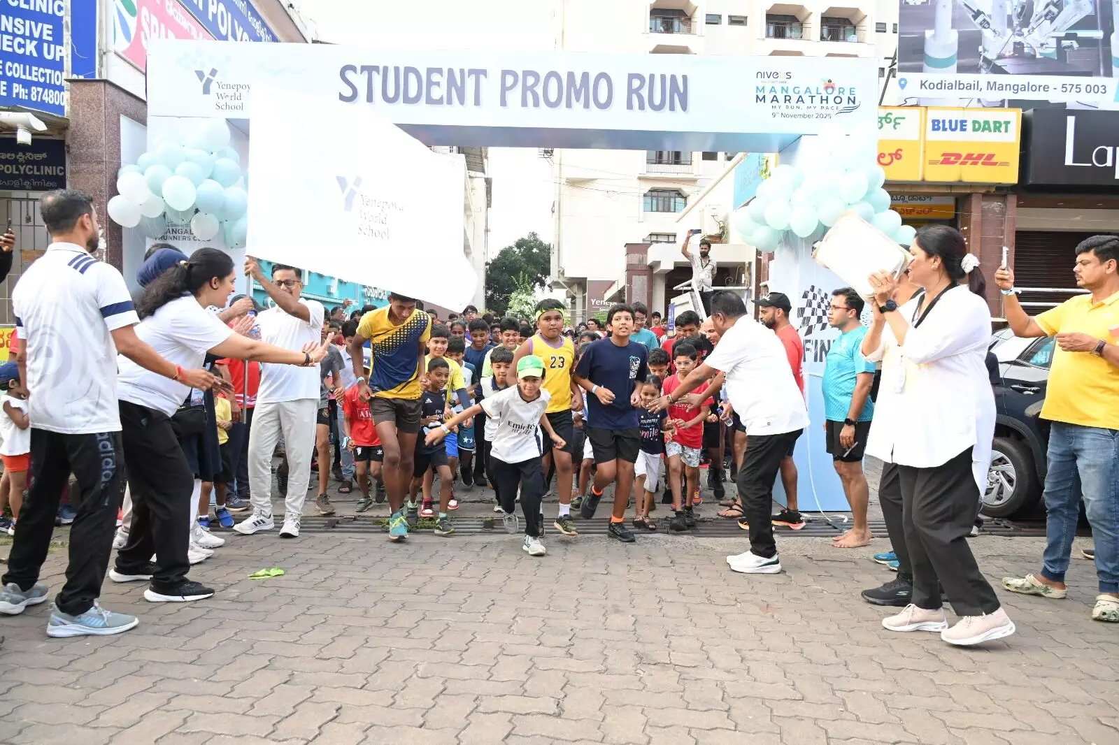 ನೀವಿಯಸ್ ಮಂಗಳೂರು ಮ್ಯಾರಥಾನ್: ವಿದ್ಯಾರ್ಥಿಗಳಿಂದ ಪ್ರಚಾರ ಓಟ