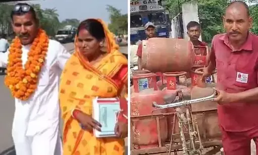 ವೃತ್ತಿ ಅಡುಗೆ ಅನಿಲ ವಿತರಣೆ; ಪ್ರವೃತ್ತಿ ಚುನಾವಣೆಯಲ್ಲಿ ಸ್ಪರ್ಧೆ!