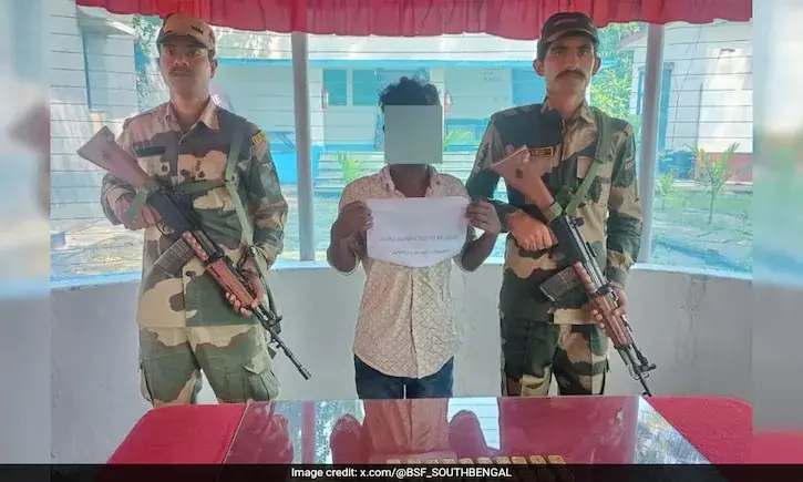 ಭಾರತ-ಬಾಂಗ್ಲಾದೇಶ ಗಡಿ ಬಳಿ 2.82 ಕೋಟಿ ರೂ. ಮೌಲ್ಯದ ಚಿನ್ನ ಸಹಿತ ಕಳ್ಳಸಾಗಣೆದಾರನ ಬಂಧನ