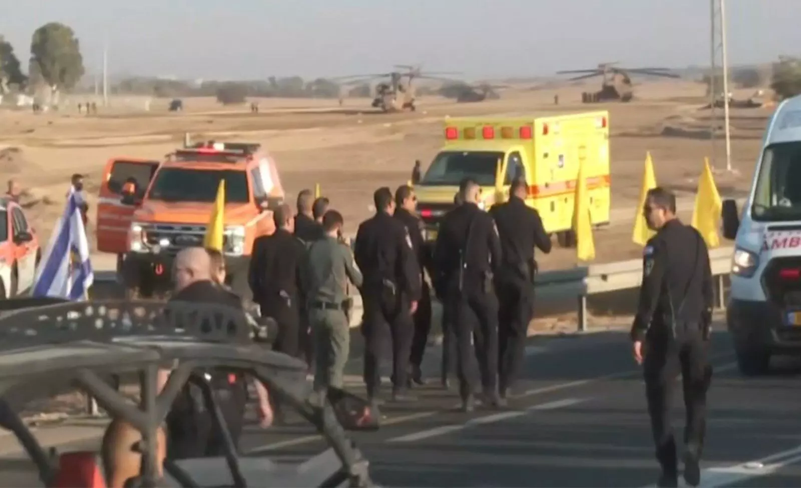 ಗಾಝಾದಲ್ಲಿ ಒತ್ತೆಯಾಳುಗಳ ಬಿಡುಗಡೆ ಪ್ರಕ್ರಿಯೆ ಆರಂಭ; 7 ಇಸ್ರೇಲ್ ಒತ್ತೆಯಾಳುಗಳನ್ನು ರೆಡ್ ಕ್ರಾಸ್‌ಗೆ ಹಸ್ತಾಂತರಿಸಿದ ಹಮಾಸ್