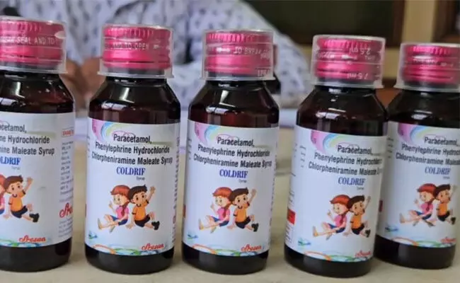 ಕೋಲ್ಡ್ರಿಫ್ ತಯಾರಕ ಶ್ರೀಸನ್ ಫಾರ್ಮಾದ ಪರವಾನಿಗೆ ರದ್ದುಗೊಳಿಸಿದ ತಮಿಳುನಾಡು ಸರಕಾರ ಕೋಲ್ಡ್ರಿಫ್ ತಯಾರಕ ಶ್ರೀಸನ್ ಫಾರ್ಮಾದ ಪರವಾನಿಗೆ ರದ್ದುಗೊಳಿಸಿದ ತಮಿಳುನಾಡು ಸರಕಾರ