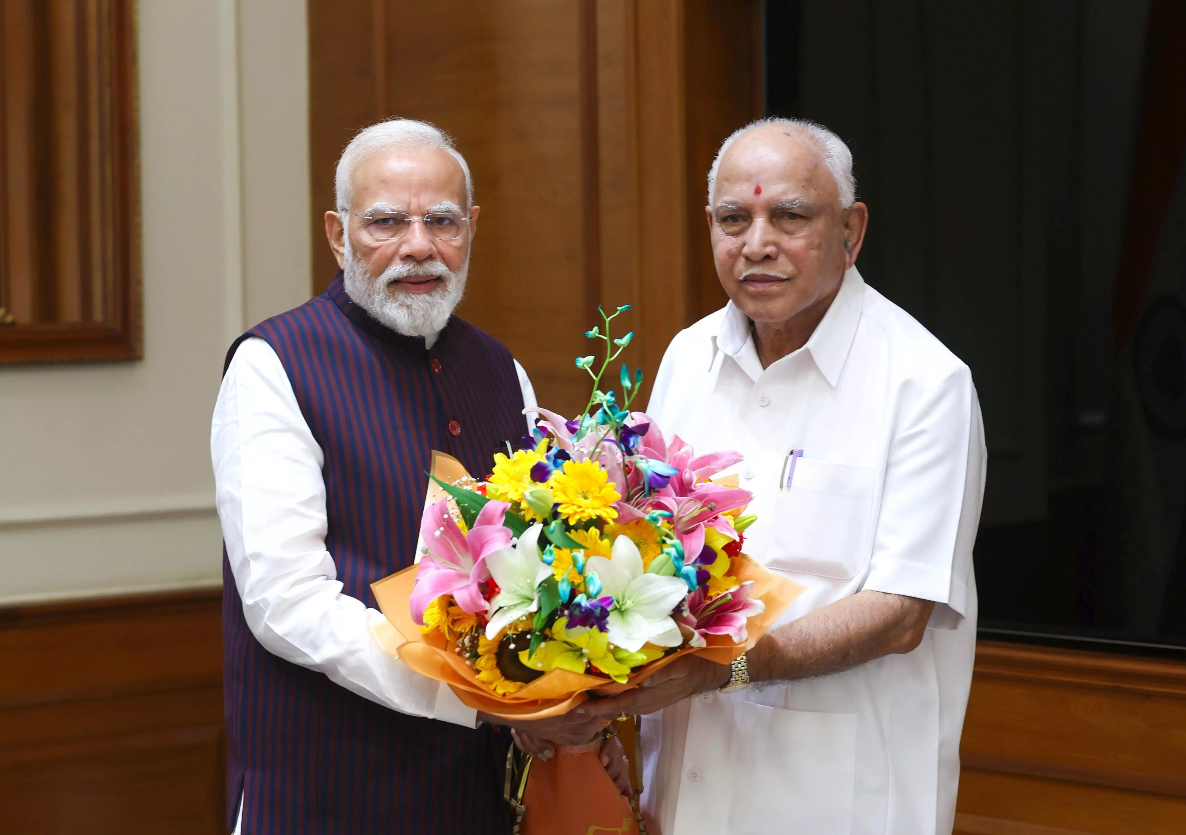 ಪ್ರಧಾನಿ ಮೋದಿ ಅವರನ್ನು ಭೇಟಿಯಾದ ಬಿ.ಎಸ್. ಯಡಿಯೂರಪ್ಪ