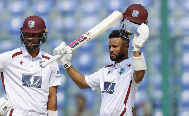 8 ವರ್ಷಗಳ ಬಳಿಕ ಶತಕ ಬಾರಿಸಿದ ವೆಸ್ಟ್ ಇಂಡೀಸ್ ನ ಶಾಯ್ ಹೋಪ್