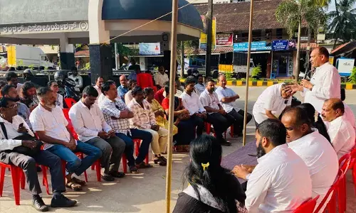 ಬಿಜೆಪಿಯ ಮತಗಳ್ಳತನ ಖಂಡಿಸಿ ಕಾಂಗ್ರೆಸ್ ಪ್ರತಿಭಟನೆ