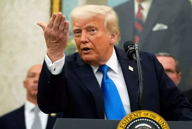 ಮಧ್ಯಪ್ರಾಚ್ಯದ ಸಂಘರ್ಷಕ್ಕೆ ಪರಿಹಾರದ ಬಗ್ಗೆ ನಿರ್ಧರಿಸುತ್ತೇನೆ: ಟ್ರಂಪ್