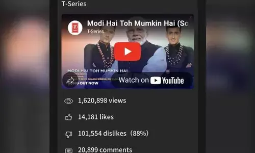 ‘ಮೋದಿ ಹೈ ತೋ ಮುಮ್ಕಿನ್ ಹೈ’ ವೀಡಿಯೊಗೆ ಲಕ್ಷಕ್ಕೂ ಹೆಚ್ಚು ಜನರಿಂದ ಡಿಸ್ ಲೈಕ್ಸ್: ಕಾಂಗ್ರೆಸ್‌ ನಾಯಕಿ ಸುಪ್ರಿಯಾ ಶ್ರಿನೇತ್ ವ್ಯಂಗ್ಯ
