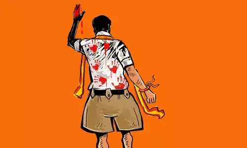 ಆರೆಸ್ಸೆಸ್‌ ಸಮವಸ್ತ್ರ ಧರಿಸಿ, ರಕ್ತದಲ್ಲಿ ಸ್ನಾನ ಮಾಡುತ್ತಿರುವಂತೆ ಚಿತ್ರಿಸಿರುವ ನಟ ವಿಜಯ್ ಅವರ ಪೋಸ್ಟರ್ ಹಂಚಿಕೊಂಡ ಡಿಎಂಕೆ