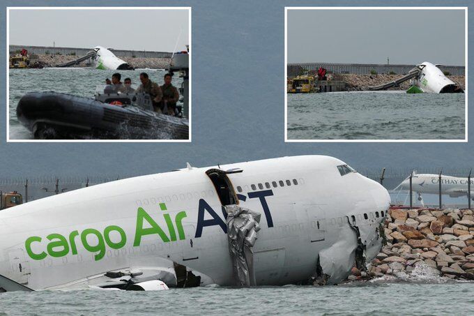 ಹಾಂಕಾಂಗ್ : ಲ್ಯಾಂಡಿಂಗ್ ವೇಳೆ ರನ್‌ವೇಯಿಂದ ಸಮುದ್ರಕ್ಕೆ ಜಾರಿದ ಕಾರ್ಗೊ ವಿಮಾನ; ಇಬ್ಬರು ಮೃತ್ಯು