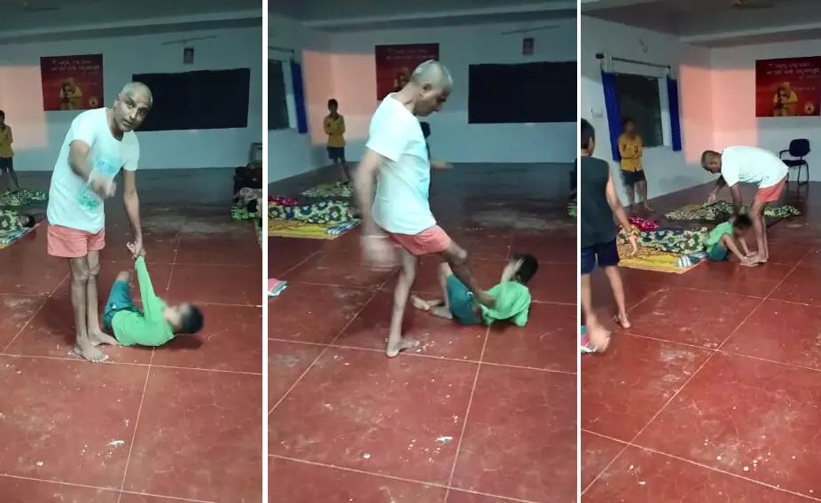 ಚಿತ್ರದುರ್ಗ | ಸಂಸ್ಕೃತ ವೇದಾಧ್ಯಯನ ಶಾಲೆಯ ಮುಖ್ಯ ಶಿಕ್ಷಕನಿಂದ ವಿದ್ಯಾರ್ಥಿ ಮೇಲೆ ಅಮಾನುಷ ಹಲ್ಲೆ