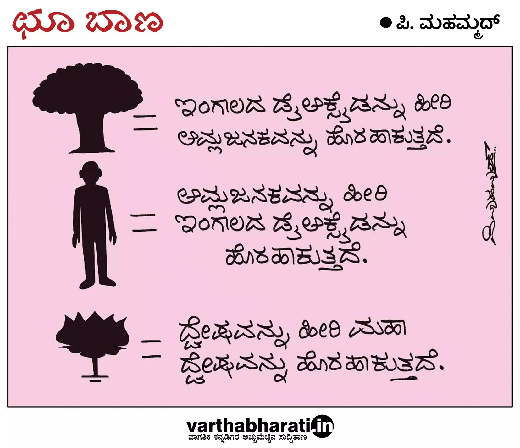 ಛೂ ಬಾಣ | ಪಿ. ಮಹಮ್ಮದ್ ಕಾರ್ಟೂನ್