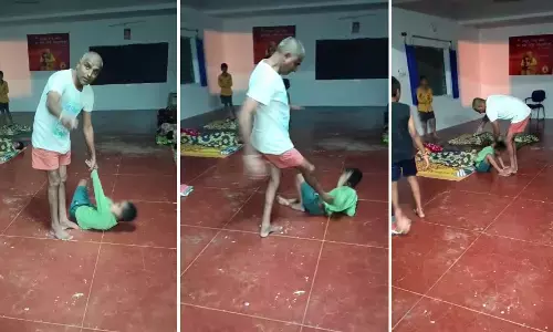 ಚಿತ್ರದುರ್ಗ | ಸಂಸ್ಕೃತ ವೇದಾಧ್ಯಯನ ಶಾಲೆಯ ಮುಖ್ಯ ಶಿಕ್ಷಕನಿಂದ ವಿದ್ಯಾರ್ಥಿ ಮೇಲೆ ಅಮಾನುಷ ಹಲ್ಲೆ