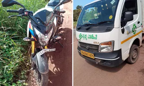 ಉಚ್ಚಿಲ: ತ್ಯಾಜ್ಯ ಸಂಗ್ರಹದ ವಾಹನ ಢಿಕ್ಕಿ: ಬೈಕ್ ಸವಾರ ತೀವ್ರ ಗಾಯ