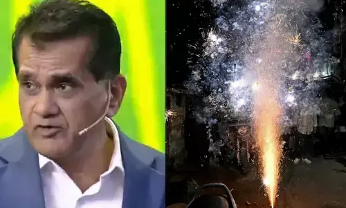 ಸುಪ್ರೀಂ ಕೋರ್ಟ್ ಜೀವಿಸುವ ಹಕ್ಕಿನ ಬದಲು ಪಟಾಕಿ ಸಿಡಿಸುವ ಹಕ್ಕನ್ನು ಆಯ್ದುಕೊಂಡಿದೆ: ಅಮಿತಾಭ್ ಕಾಂತ್ ಅಸಮಾಧಾನ