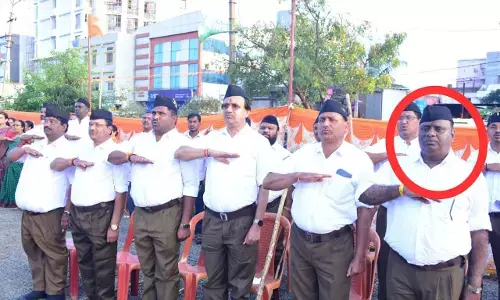 ಬೀದರ್ | ಆರೆಸ್ಸೆಸ್‌ ಪಥ ಸಂಚಲನದಲ್ಲಿ ಅನುದಾನಿತ ಶಾಲೆಯ ಮುಖ್ಯ ಶಿಕ್ಷಕ ಭಾಗಿ : ಫೋಟೋ ವೈರಲ್