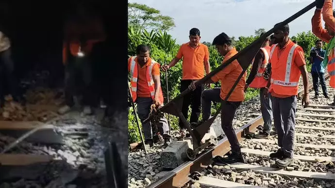 ಅಸ್ಸಾಂ| ರೈಲ್ವೆ ಹಳಿಯಲ್ಲಿ ಐಇಡಿ ಸ್ಫೋಟ: ರೈಲು ಸೇವೆಯಲ್ಲಿ ವ್ಯತ್ಯಯ