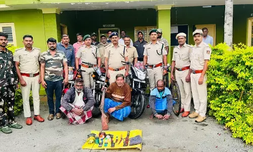 ಚಾಮರಾಜನಗರ | ಕಾಡು ಪ್ರಾಣಿಗಳ ಬೇಟೆಗೆ ಯತ್ನ : ಮೂವರ ಬಂಧನ, ಇಬ್ಬರು ಪರಾರಿ