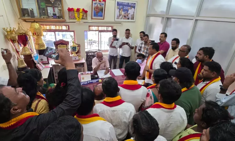 ಕುಂದಾಪುರ ಶಾಸ್ತ್ರ ಸರ್ಕಲ್‌ನಲ್ಲಿ ಕನ್ನಡ ಬಾವುಟ ಹಾರಿಸಲು ಅನುಮತಿಗಾಗಿ ಮನವಿ