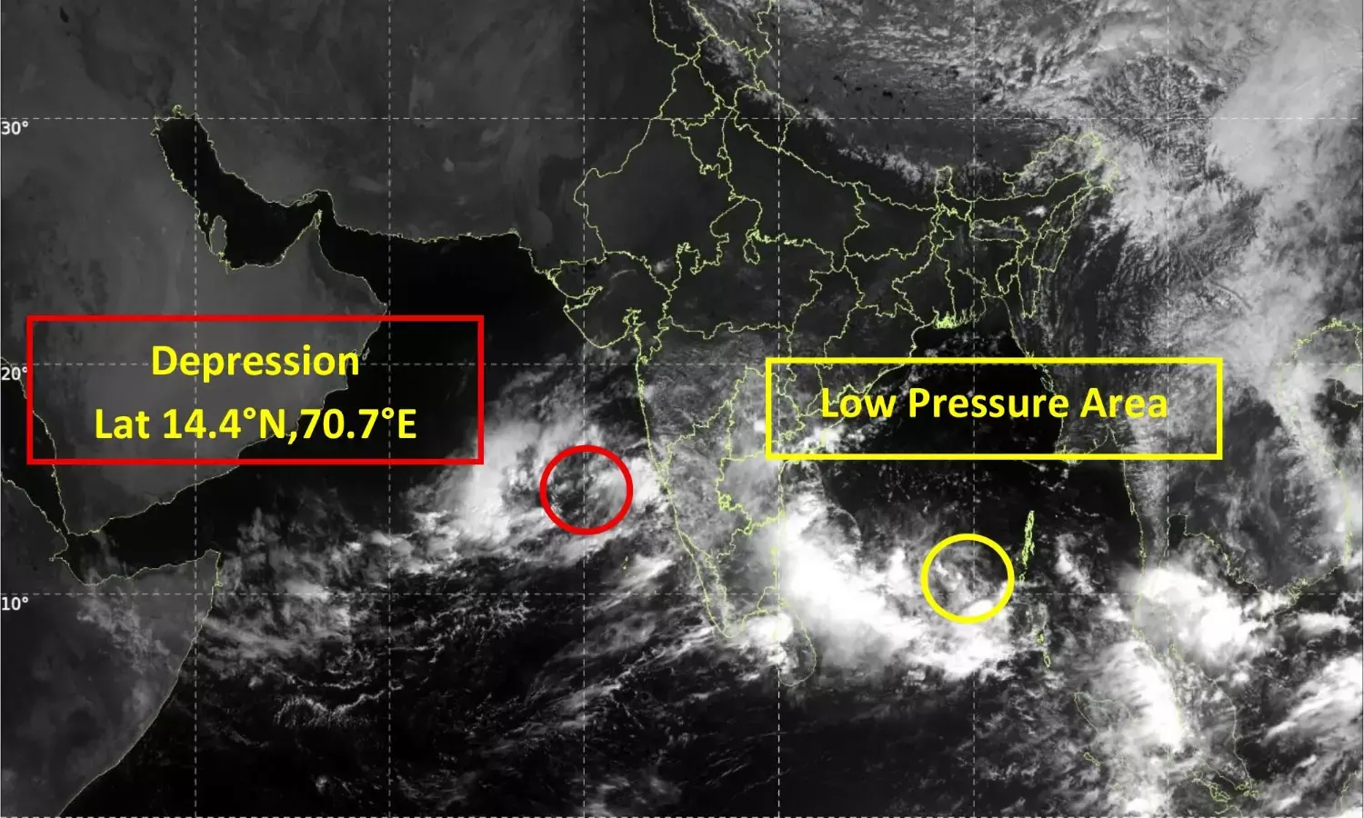 ಅರಬ್ಬಿ ಸಮುದ್ರದಲ್ಲಿ ವಾಯುಭಾರ ಕುಸಿತ: ರಾಜ್ಯ ಕರಾವಳಿಯಲ್ಲಿ ಮೂರು ದಿನಗಳ ಕಾಲ ಭಾರೀ ಮಳೆ ಸಾಧ್ಯತೆ