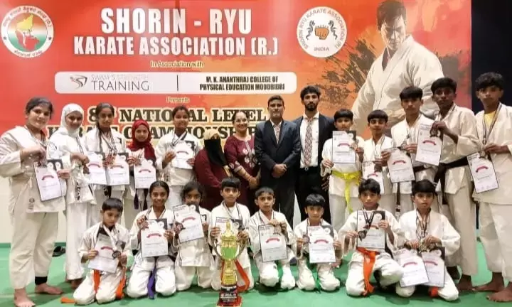 ನ್ಯಾಷನಲ್ ಕರಾಟೆ ಚಾಂಪಿಯನ್ ಶಿಪ್ ನಲ್ಲಿ ಬುರೂಜ್ ಸ್ಕೂಲ್‌ಗೆ ಚಾಂಪಿಯನ್ ಟ್ರೋಫಿ