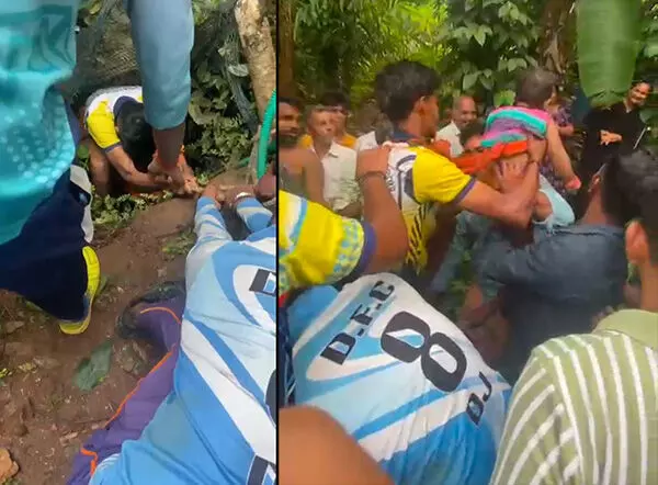 ಕೊಣಾಜೆ: ಬಾವಿಗೆ ಬಿದ್ದ ಒಂದೂವರೆ ವರ್ಷದ ಮಗು; ಜೀವ ಪಣಕ್ಕಿಟ್ಟು ಮಗುವನ್ನು ರಕ್ಷಿಸಿದ ಯುವಕರು ಕೊಣಾಜೆ: ಬಾವಿಗೆ ಬಿದ್ದ ಒಂದೂವರೆ ವರ್ಷದ ಮಗು; ಜೀವ ಪಣಕ್ಕಿಟ್ಟು ಮಗುವನ್ನು ರಕ್ಷಿಸಿದ ಯುವಕರು