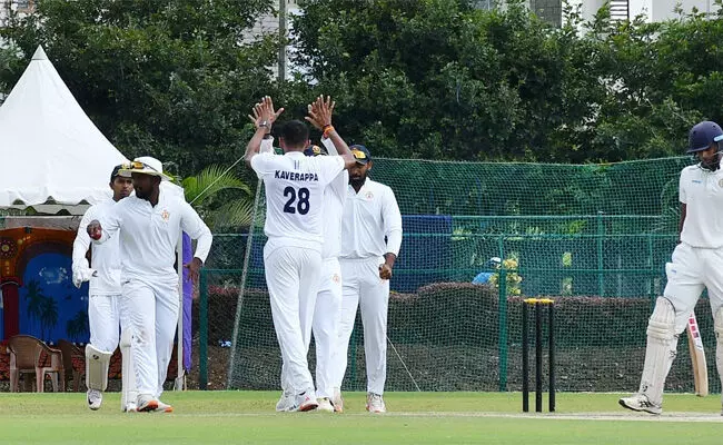 ರಣಜಿ | ಗೋವಾ ವಿರುದ್ಧ ಕರ್ನಾಟಕ ಬಿಗಿ ಹಿಡಿತ